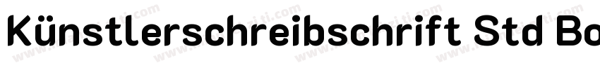 Künstlerschreibschrift Std Bold (D)字体转换